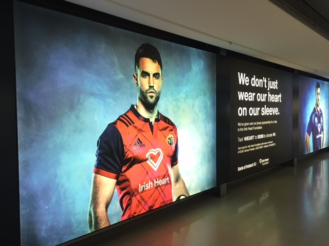 High-impact Backlite Duratrans for Bank of Ireland in the Airport Arrivals