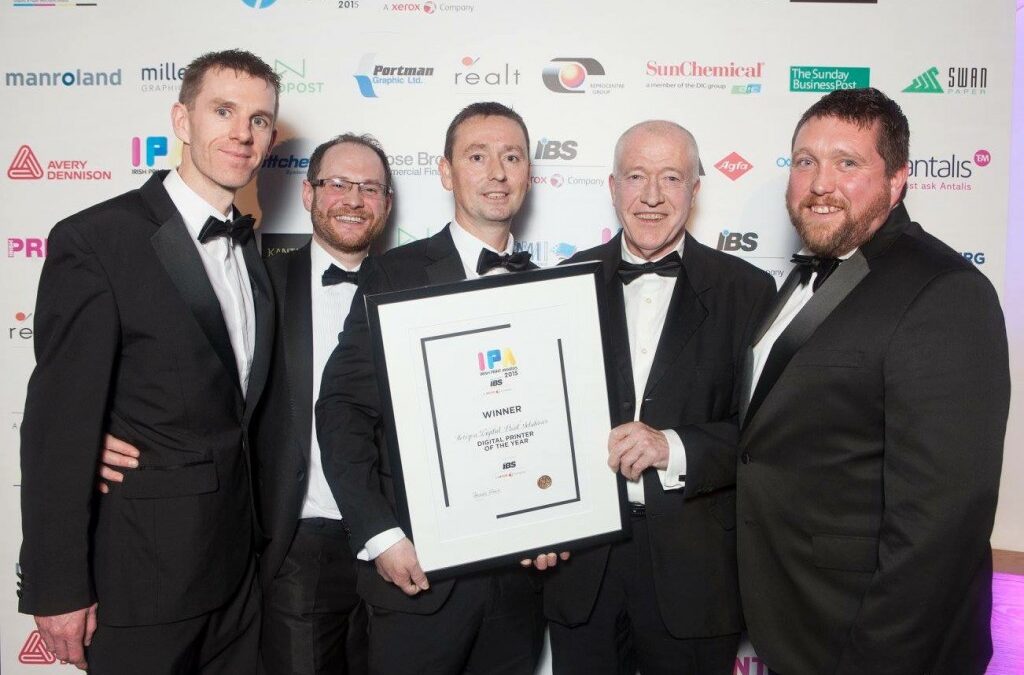 Digital Printer of the Year at the Irish Print Awards 2015