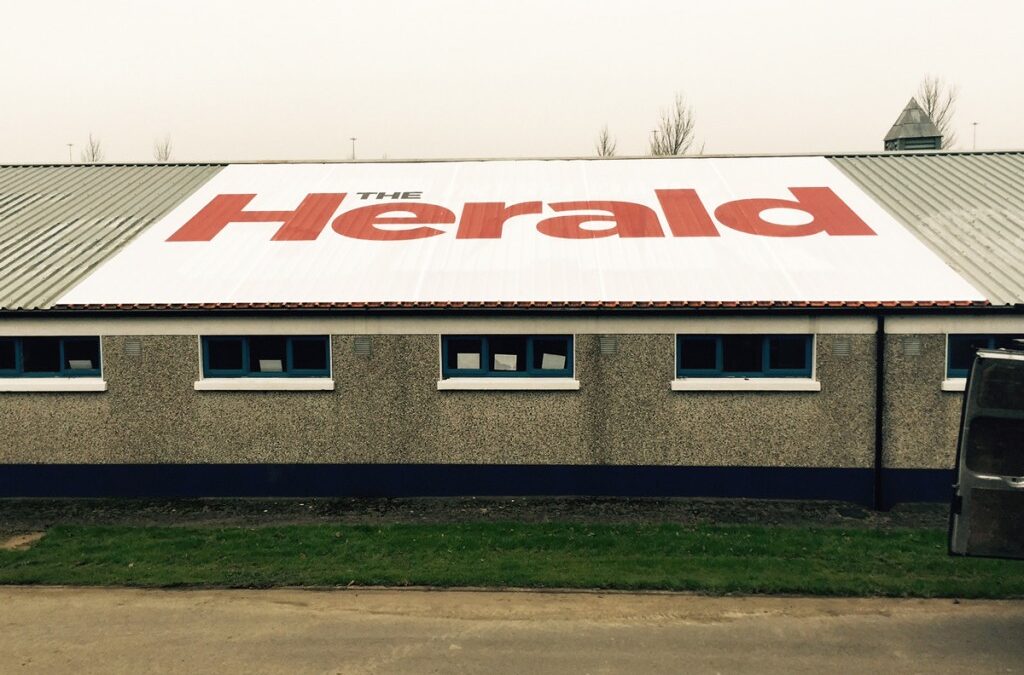PVC Banner Signage for The Herald